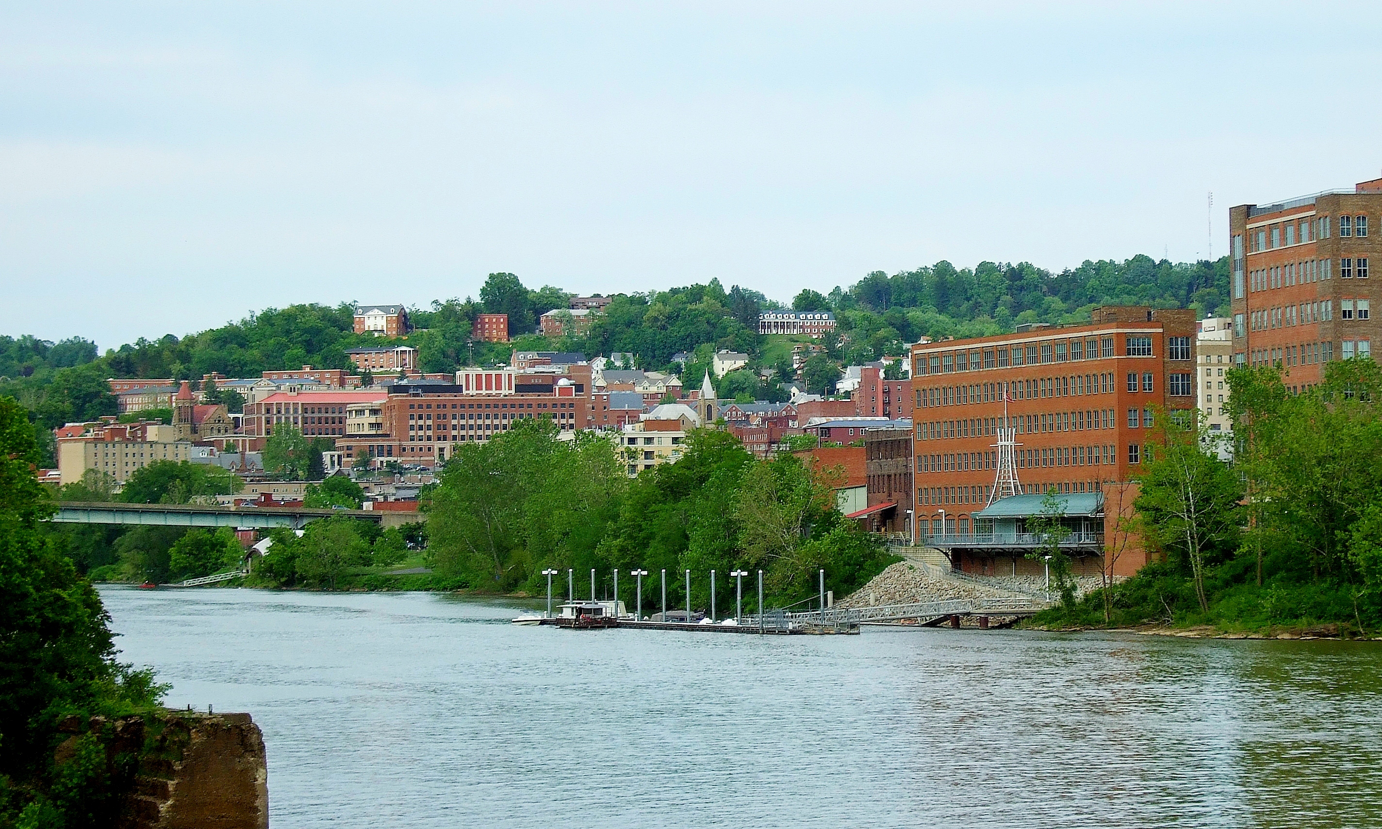 Morgantown from across the Monongahela River